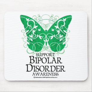 Alfombrilla De Ratón Mariposa del desorden bipolar