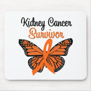Alfombrilla De Ratón Mariposa del SUPERVIVIENTE del cáncer del riñón