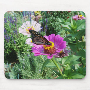 Alfombrilla De Ratón Mariposa en el jardín