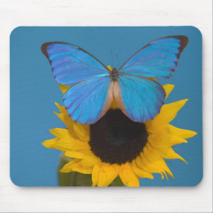 Alfombrilla De Ratón Mariposa en Girasol