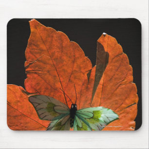 Alfombrilla De Ratón Mariposa en la hoja 2