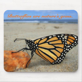 Alfombrilla De Ratón Mariposa en la playa por TDGallery