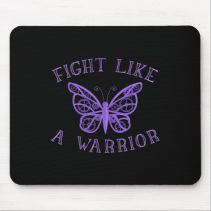 Alfombrilla De Ratón Mariposa Fibro Migraine Lupus Conciencia de los gu