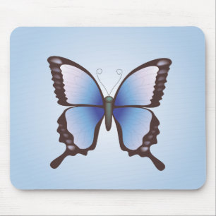 Alfombrilla De Ratón Mariposa: Ilustracion vectorial:Mousepad