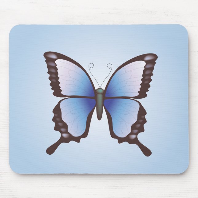 Alfombrilla De Ratón Mariposa: Ilustracion vectorial:Mousepad (Frente)