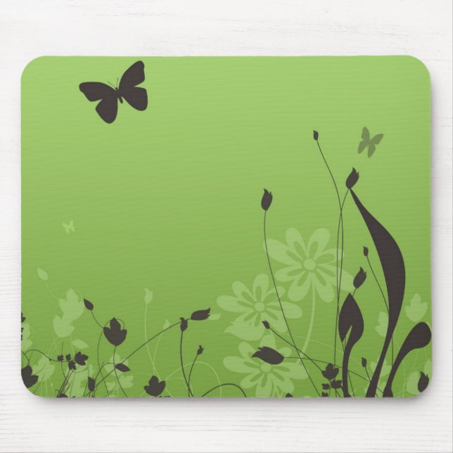 Alfombrilla De Ratón Mariposa lejos (Frente)