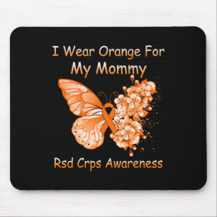 Alfombrilla De Ratón Mariposa: Llevo Naranja A Mi Mami RSD CRPS Awar