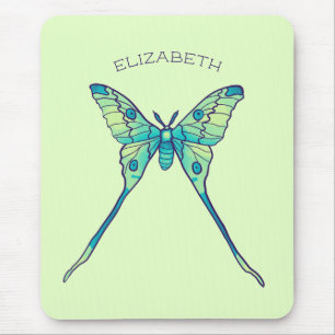Alfombrilla De Ratón mariposa luna insecto verde nombre