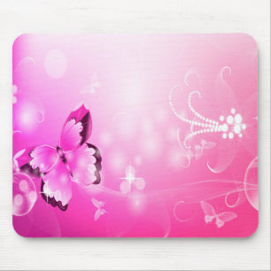 Alfombrilla De Ratón Mariposa magenta