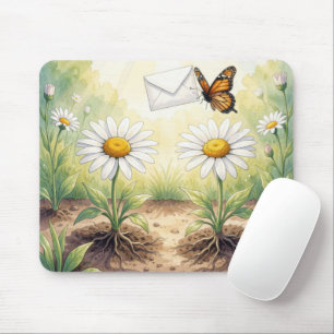 Alfombrilla De Ratón Mariposa Monarca Entregando Correo