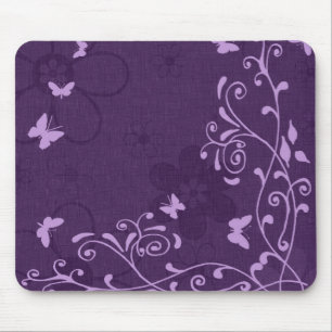 Alfombrilla De Ratón Mariposa morada Personalizable elegante