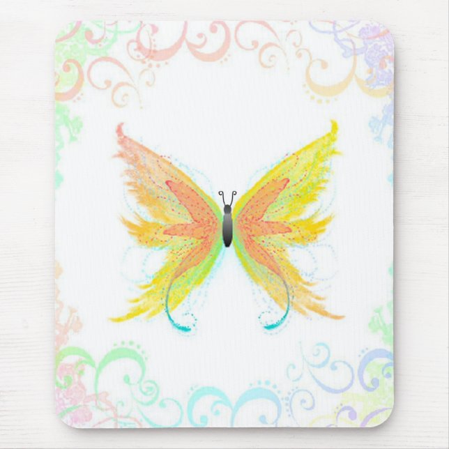 Alfombrilla De Ratón Mariposa Mousepad (Frente)