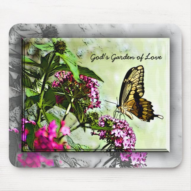 Alfombrilla De Ratón Mariposa Mousepad (Frente)