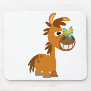 Alfombrilla De Ratón Mariposa Personalizado Cute Pony Mousepad