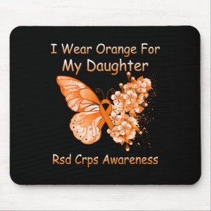 Alfombrilla De Ratón Mariposa Que Uso Naranja Para Mi Hija RSD CRPS A