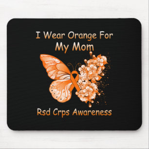 Alfombrilla De Ratón Mariposa Que Uso Naranja Para Mi Mamá Rsd Crps Awa
