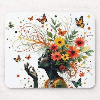 Alfombrilla De Ratón Mariposa señora art mousepad