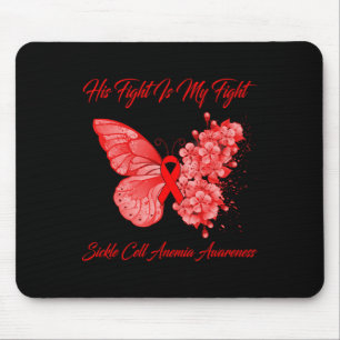 Alfombrilla De Ratón Mariposa su lucha es mi anemia de anemia falciform