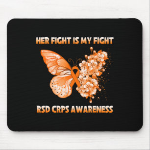 Alfombrilla De Ratón Mariposa Su Lucha Es Mi Conciencia De Rsd Crps