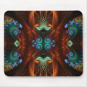 Alfombrilla De Ratón Mariposa visionaria Mousepad del fractal