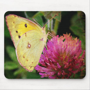 Alfombrilla De Ratón Mariposa y trébol