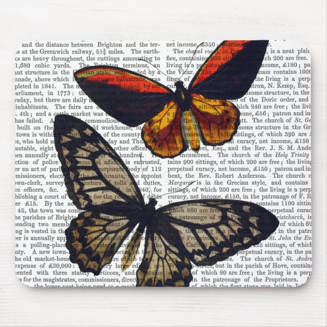 Alfombrilla De Ratón Mariposas 3 (Frente)