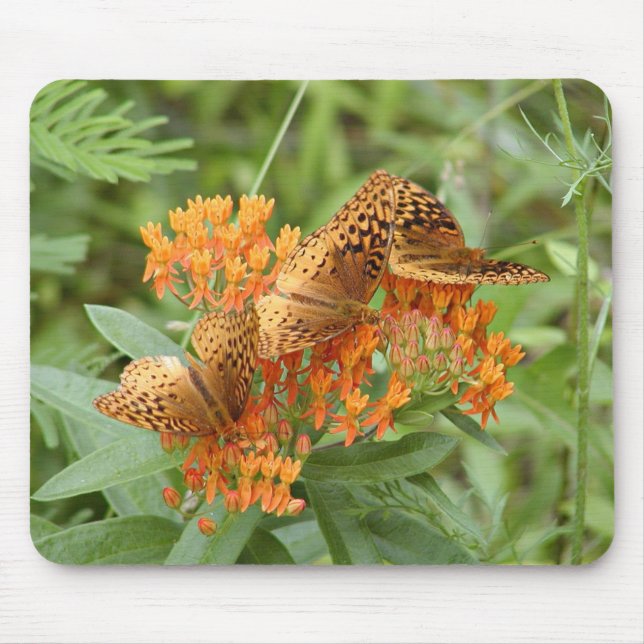 Alfombrilla De Ratón Mariposas fritilleras (Frente)