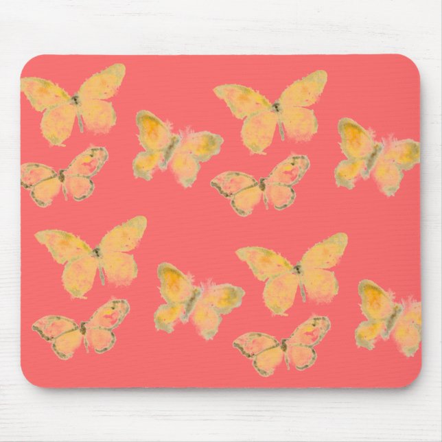 Alfombrilla De Ratón Mariposas Mousepad (Frente)
