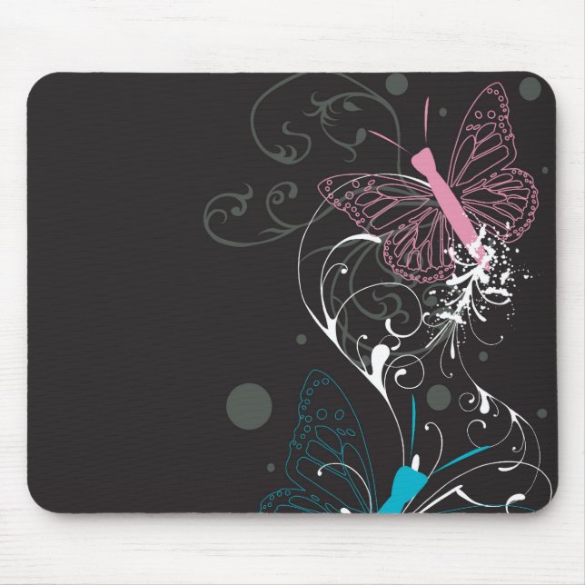 Alfombrilla De Ratón Mariposas Mousepad (Frente)