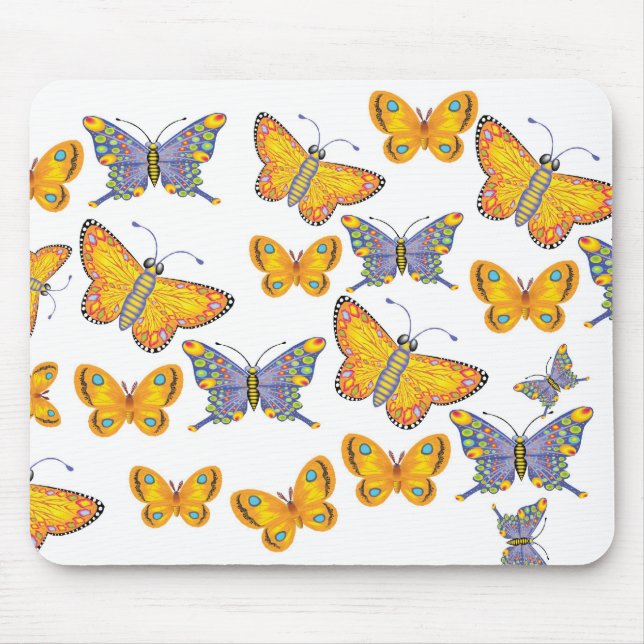 Alfombrilla De Ratón Mariposas Mousepad (Frente)