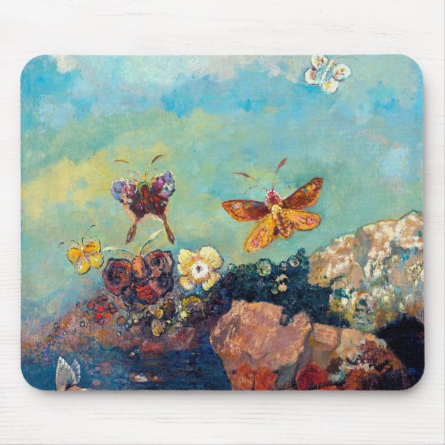 Alfombrilla De Ratón Mariposas, Redon (Frente)