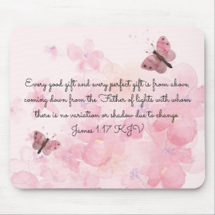 Alfombrilla De Ratón Mariposas rosadas