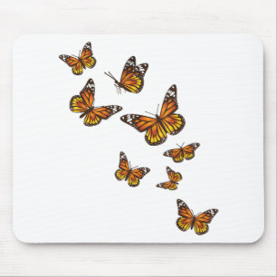 Alfombrilla De Ratón Mariposas voladoras - Butterfly Lover Gardener Ent