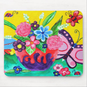 Alfombrilla De Ratón Mariposas y ladybugs Mousepad