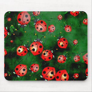 Alfombrilla De Ratón Mariquitas del Grunge