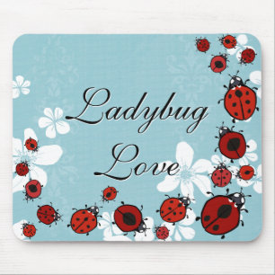 Alfombrilla De Ratón Mariquitas rojas Mousepad