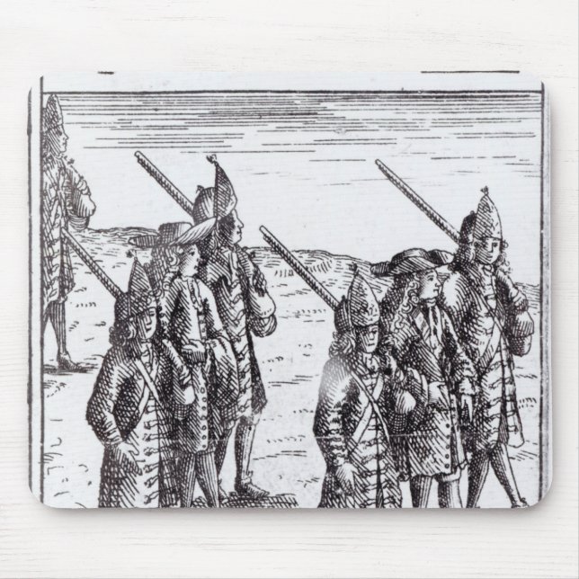 Alfombrilla De Ratón Mariscal Tallard y otros generales franceses (Frente)