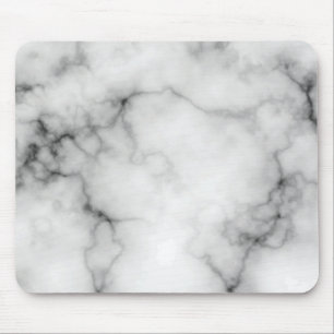 Alfombrilla De Ratón Mármol blanco y negro simulados