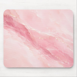 Alfombrilla De Ratón Mármol de Cuarzo Rosa de Lujo