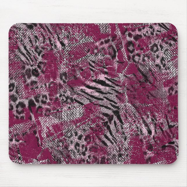Alfombrilla De Ratón Mármol de tigre leopardo (Frente)