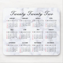 Mármol gris y blanco | Calendario Personalizado 20