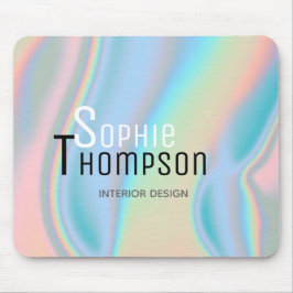 Alfombrilla De Ratón Mármol líquido holográfico moderno