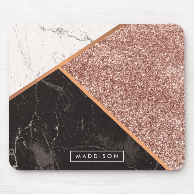 Alfombrilla De Ratón Mármol y Purpurina Moisac (Frente)