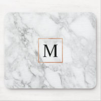 Mármol y Relieve metalizado falso borde Monograma 