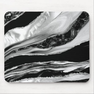Alfombrilla De Ratón Mármoles negros y madre de la Perla