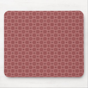 Alfombrilla De Ratón Maroon Elegant Circles Mousepad