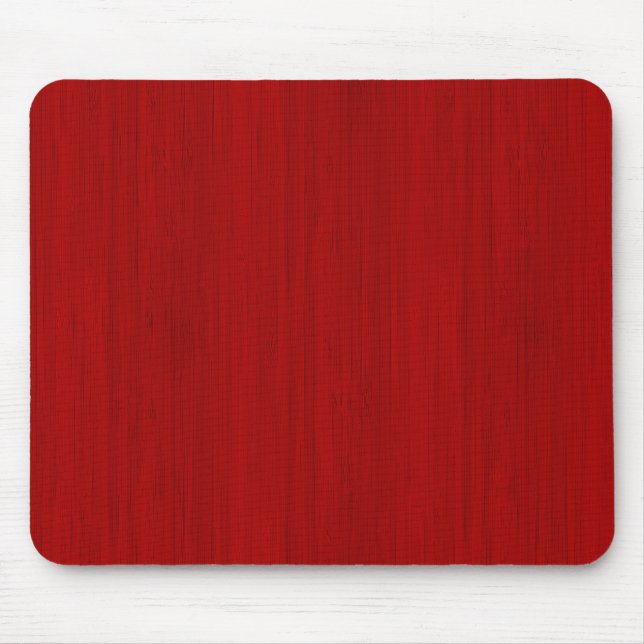 Alfombrilla De Ratón Maroon Red Bamboo Wood Grain Look (Frente)