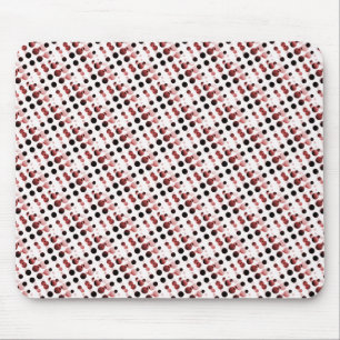 Alfombrilla De Ratón Maroon Retro Bubbles Mousepad
