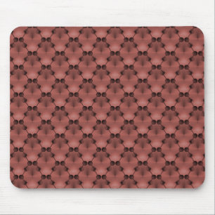 Alfombrilla De Ratón Maroon Retro Funk Circles Mousepad