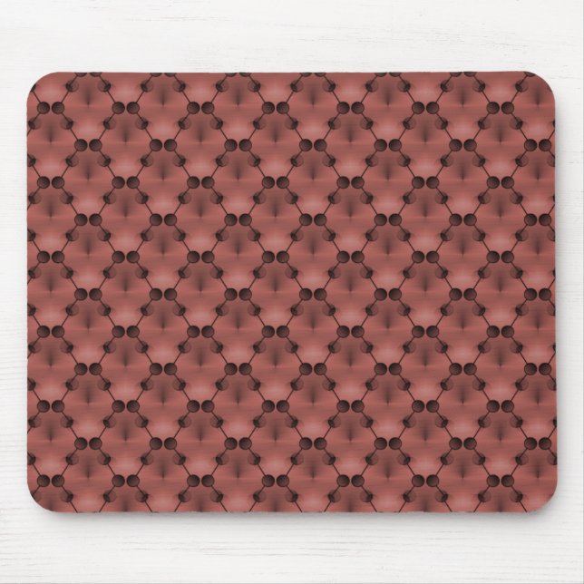 Alfombrilla De Ratón Maroon Retro Funk Circles Mousepad (Frente)